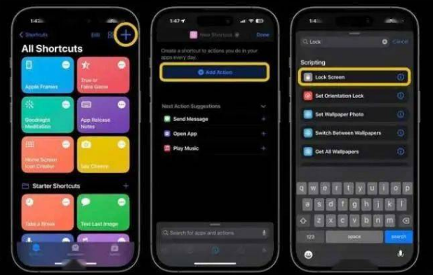 酒泉苹果14锁屏维修店分享iPhone14升级iOS16.4后如何创建锁屏快捷方式 