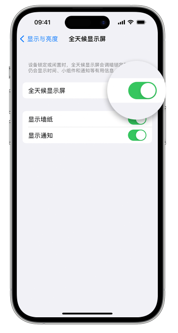 酒泉苹果14维修店分享如何自定义 iPhone 14 Pro 常亮显示屏 