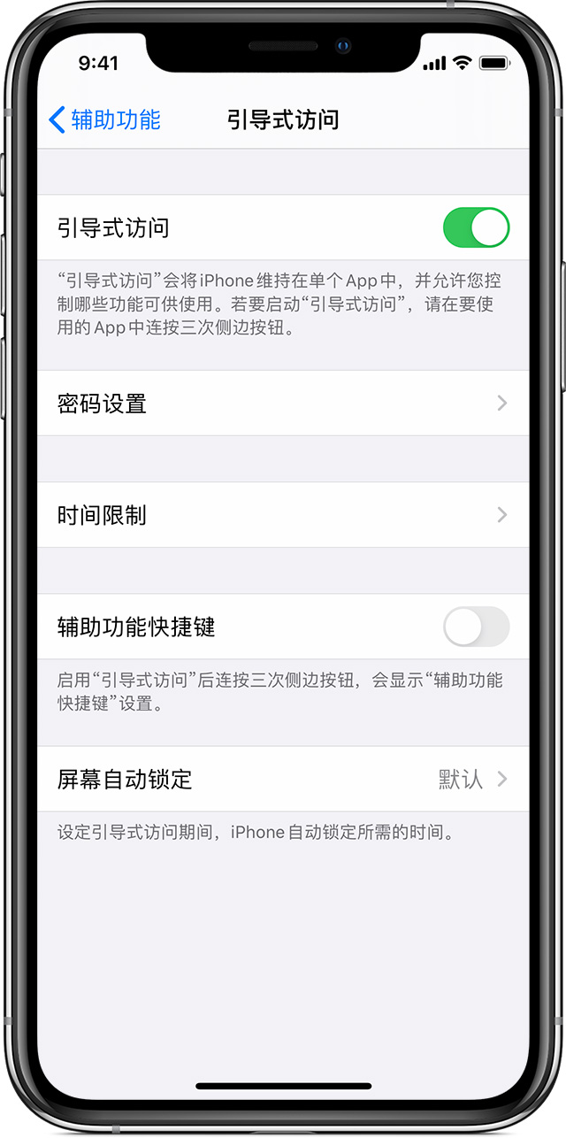 酒泉苹果手机维修分享如何在 iPhone 上退出引导式访问 