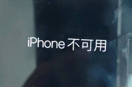 酒泉苹果服务网点分享锁屏界面显示“iPhone 不可用”如何解决 