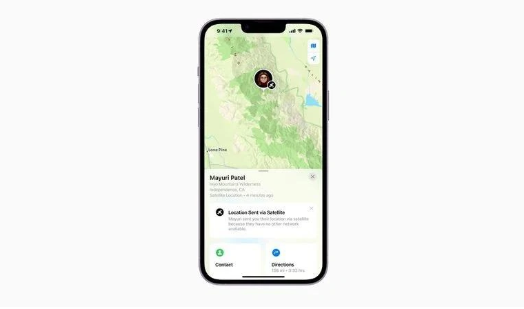 酒泉苹果14维修分享iPhone14系列中 FindMy功能通过卫星分享位置方法教程 